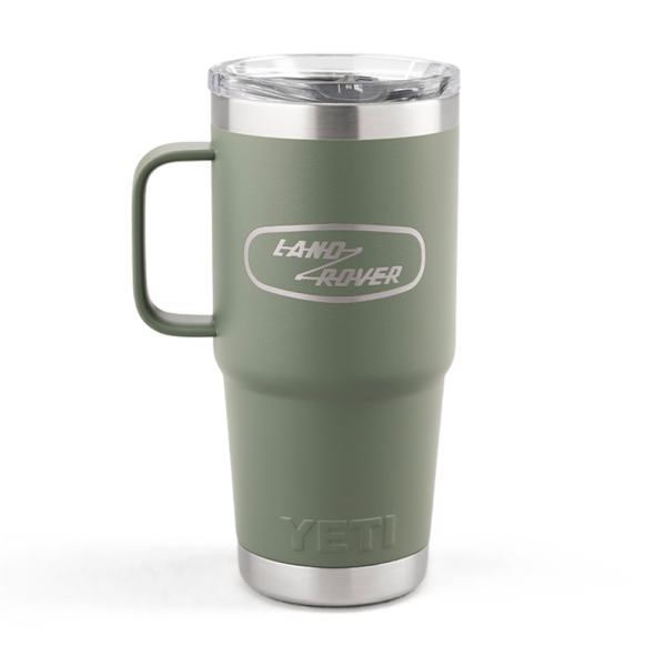 Land Rover Classic x YETI Rambler 591 ml mit Griff – Camp Green