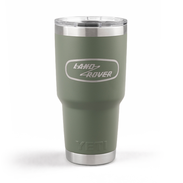 Land Rover Classic x YETI Rambler 887 ml ohne Griff – Camp Green