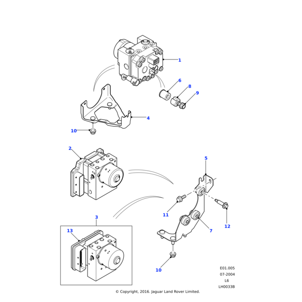 Land Rover Bracket-modulator antilock brakes
