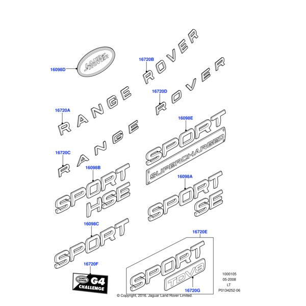 Land Rover Name Plate