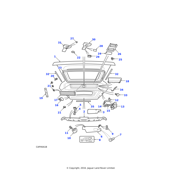 Land Rover Nut - Hex.