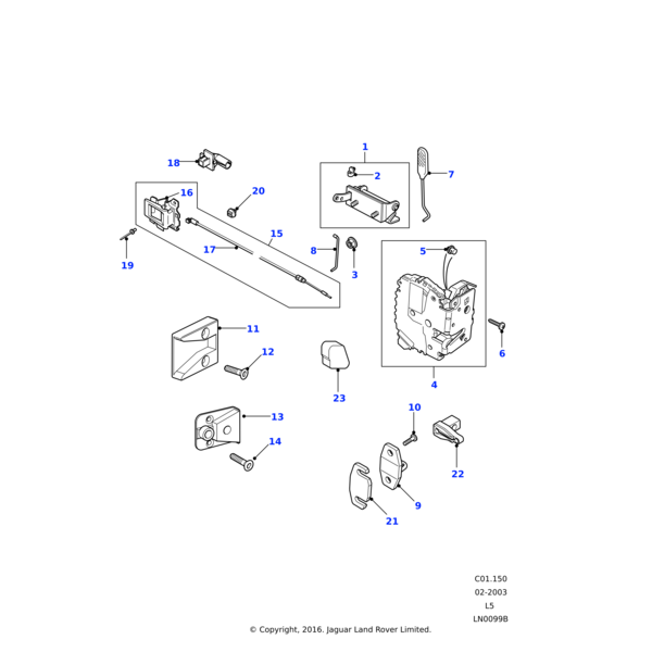 Land Rover Dovetail female-rear door