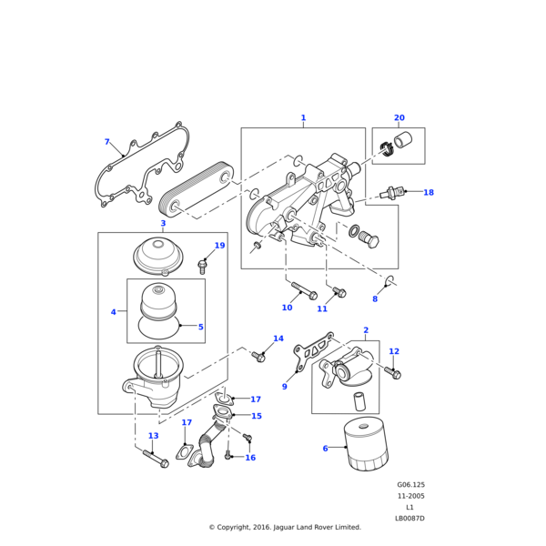 Land Rover Screw-flanged head