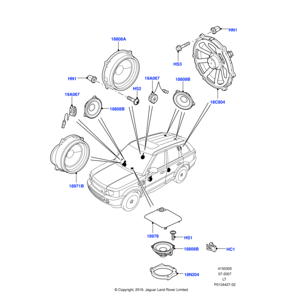 Land Rover Screw-torx-pan