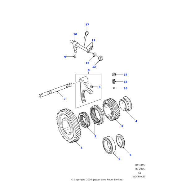 Land Rover Nabe & Hülse-Baugruppe - Verteilergetriebe