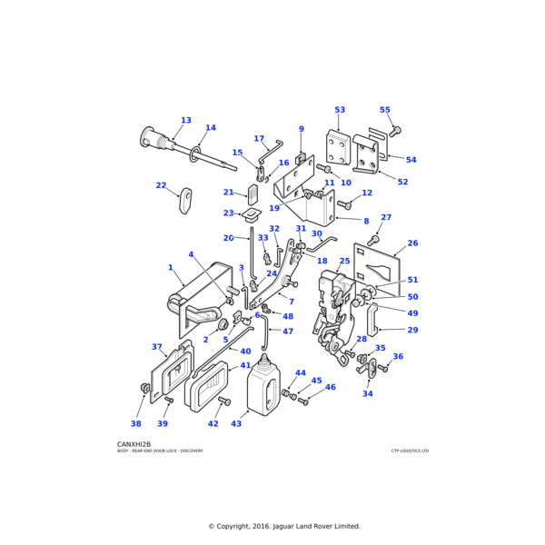 Land Rover Crank assembly-door bell