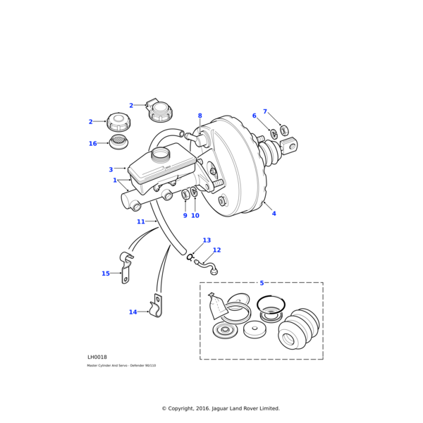 Land Rover Kit-repair brake servo