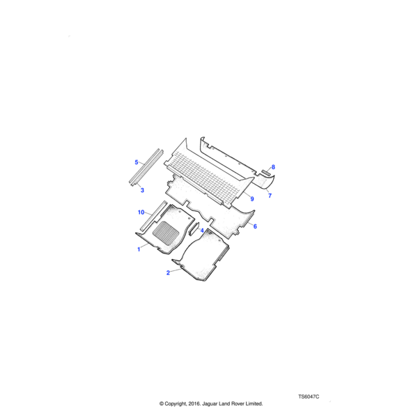 Land Rover Carpet assembly- intermediate