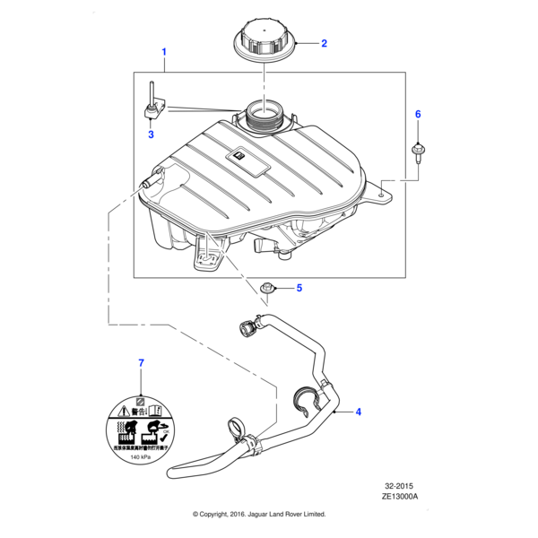C2Z6566 - Jaguar Kühlmittelstandwarnsensor