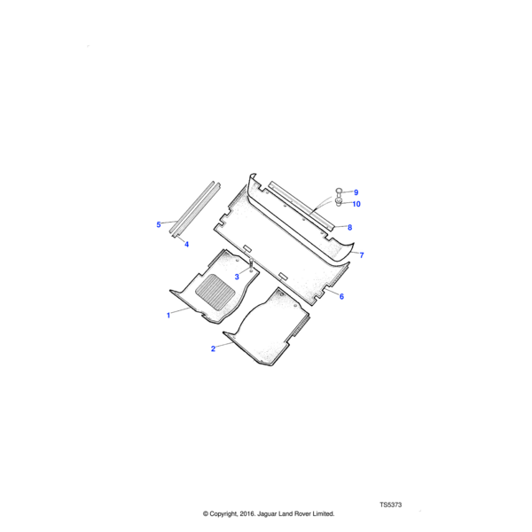 Land Rover Carpet assembly- intermediate