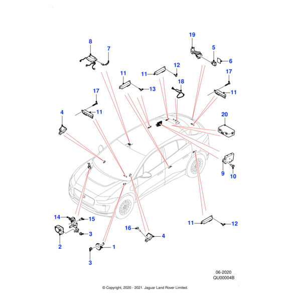 T4N17377 - Jaguar Intrusion sensor