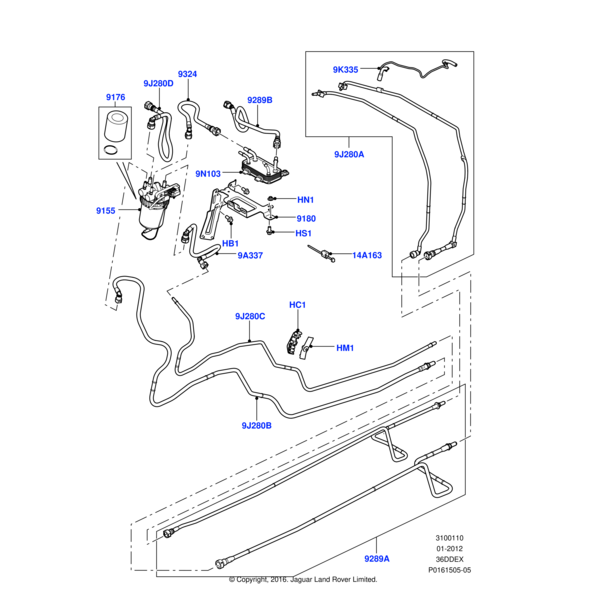 Land Rover Bracket - Fuel Filter