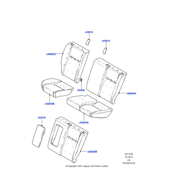 Land Rover Pad - Rear Seat Back