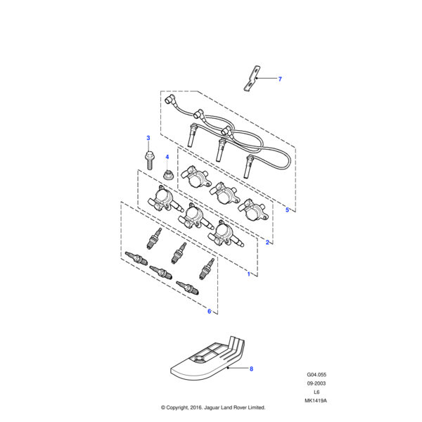 Land Rover Kit-high tension leads ignition