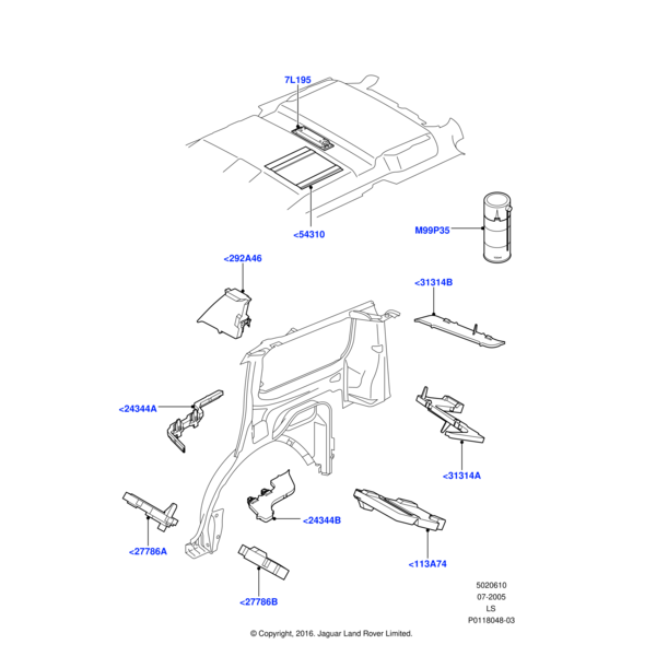 Land Rover Insulator - Roof