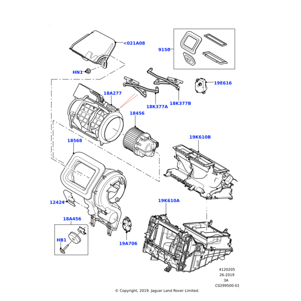 LR134539 - Land Rover COVER - COWL AIR VENT