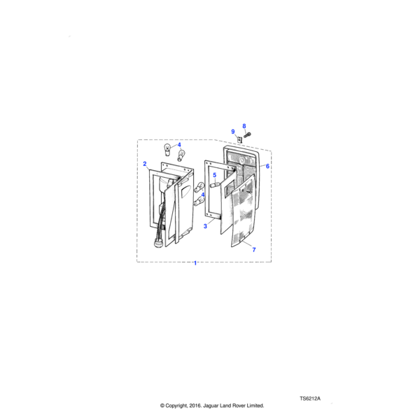 Land Rover Lamp assembly-rear