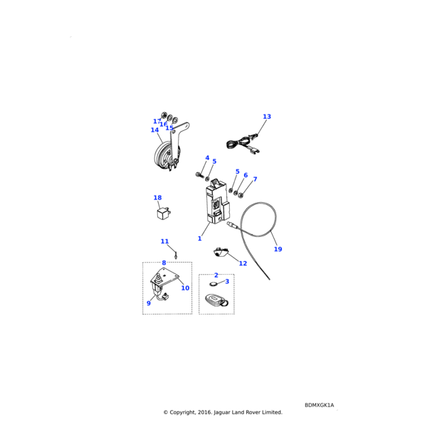 Land Rover Remote unit-locking system