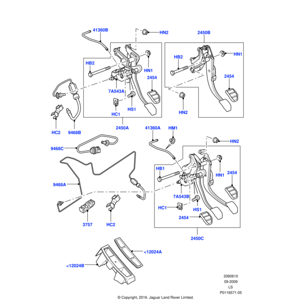 Land Rover Zweierclip, Bremsleitung