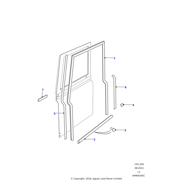 Land Rover Dichtung,Schweller,Vordertür