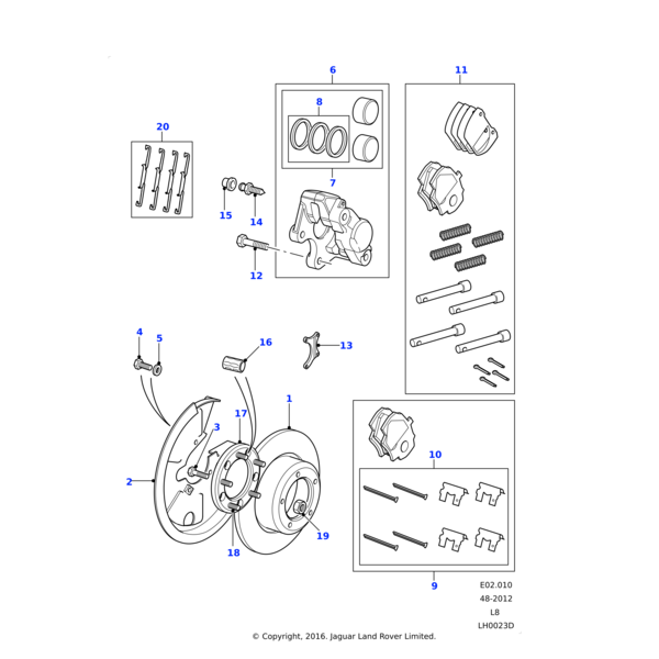 Land Rover Shield-disc rear brake