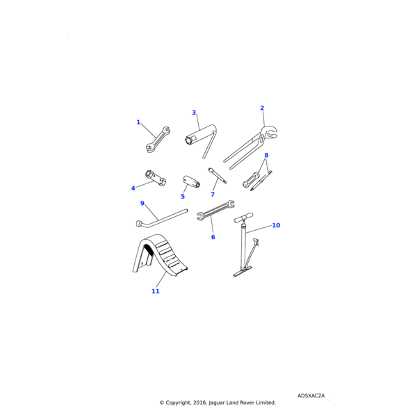 277217 - Land Rover Spanner-tool kit