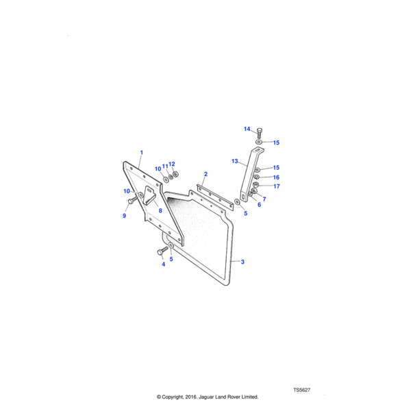 Land Rover Panel-mudflap mounting