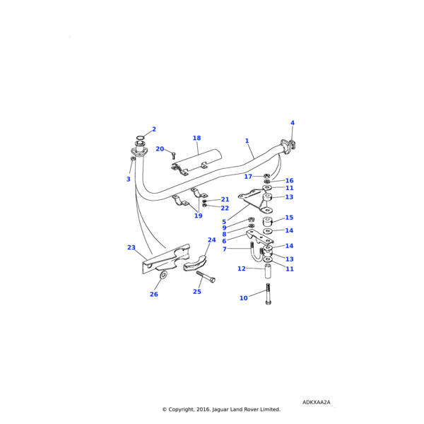 Land Rover Dichtung-Auspuffanlage