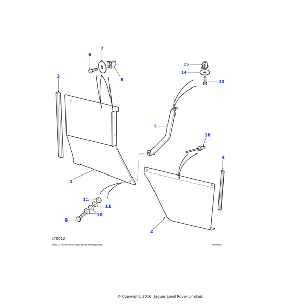 Land Rover Washer-Plain