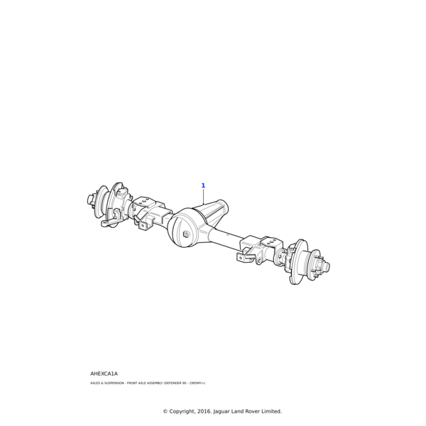 Land Rover Axle/drive unit assembly 4x4-front
