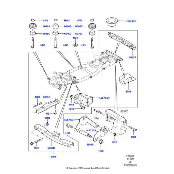 Land Rover Bolzen