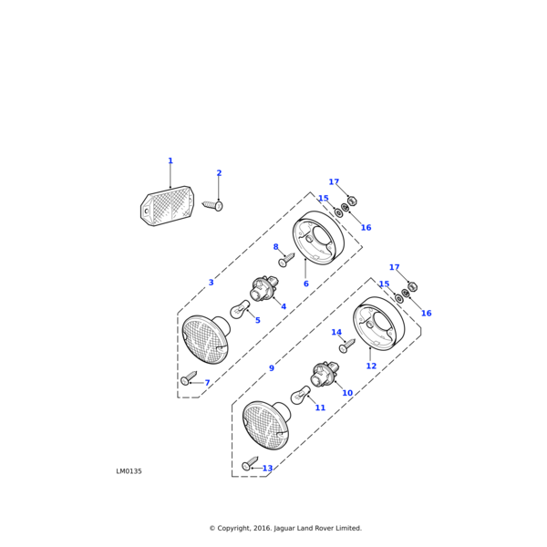 Land Rover Rückfahrleuchte