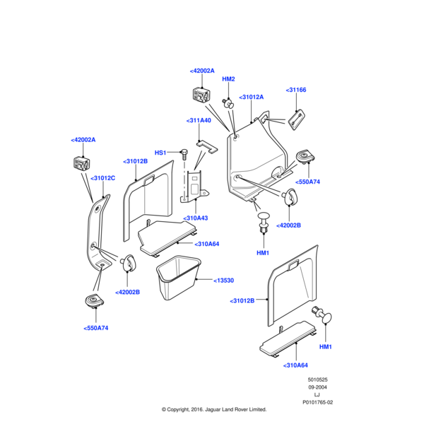 Land Rover Retainer