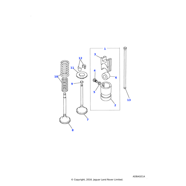 Land Rover Cotter-valve