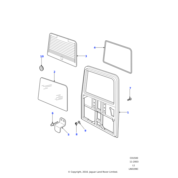 Land Rover Nut - Hex.