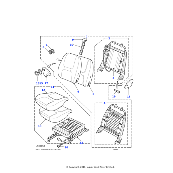 Land Rover Foam-squab