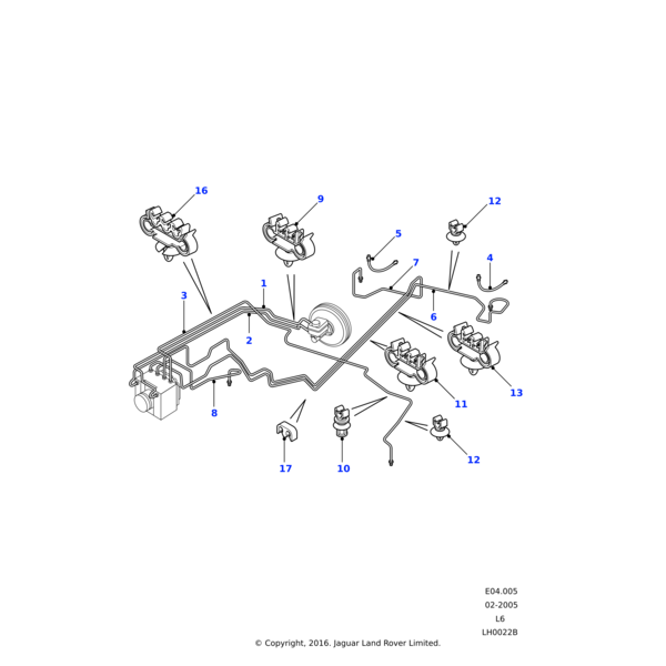 Land Rover Clip - Brake Pipe