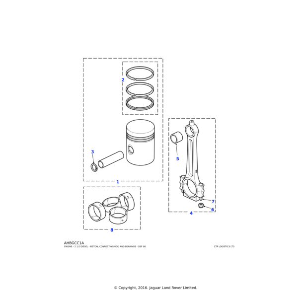 Land Rover Circlip-piston