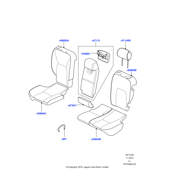Land Rover Cover - Centre Armrest