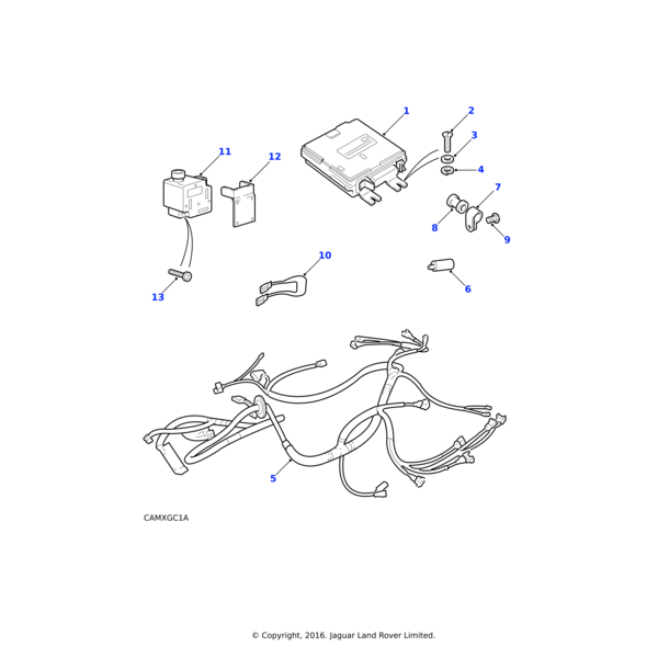Land Rover Electronic control unit engine