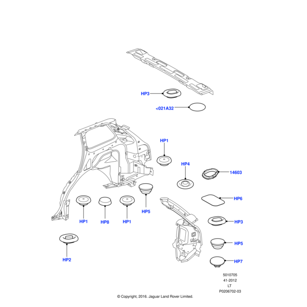 Land Rover Grommet