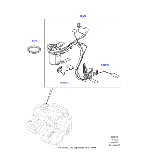Land Rover Seal-fuel pump unit tank