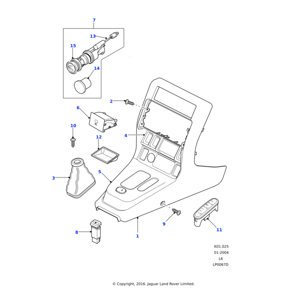 Land Rover Screw-flanged head