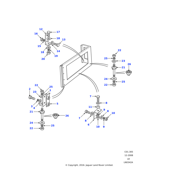 Land Rover Bracket Support