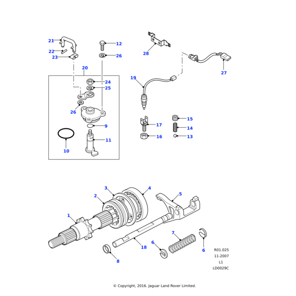 Land Rover Ring-Differential-Sperr
