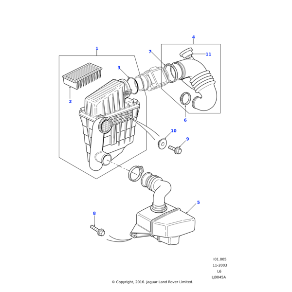 Land Rover Resonator assembly induction system