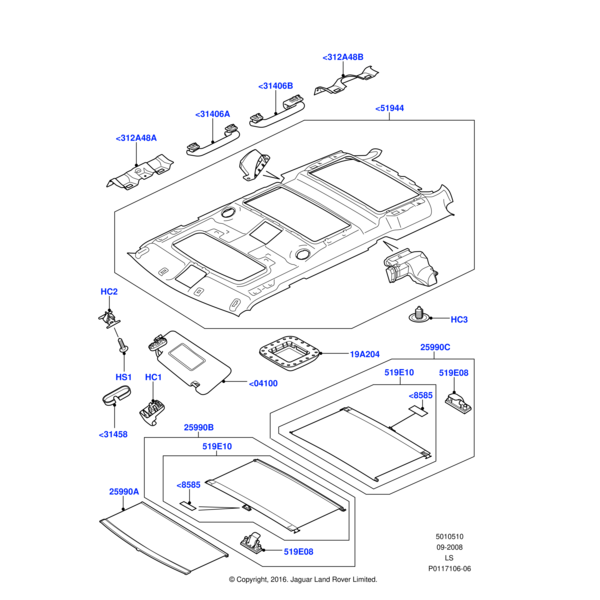 Land Rover Schraube, gewindeformend