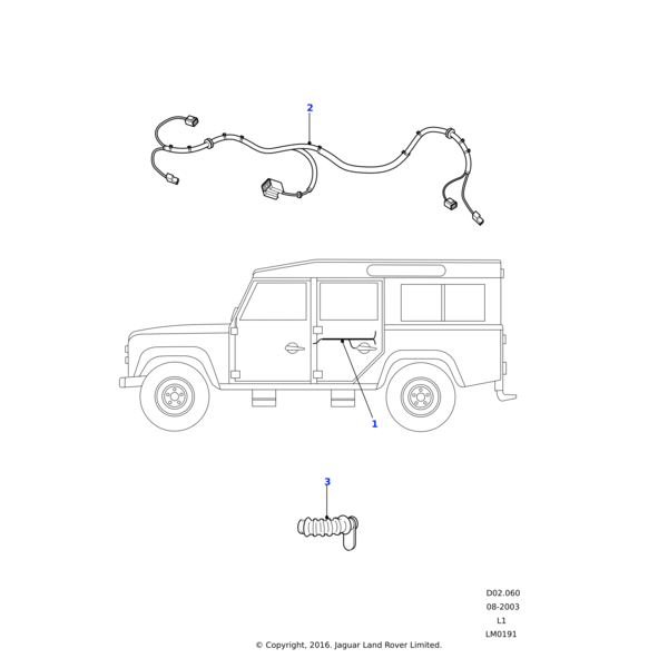 Land Rover Harness rear door