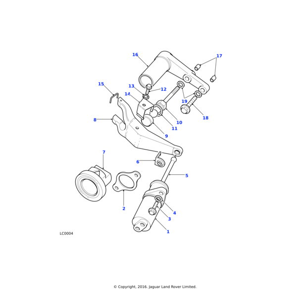 576203 - Land Rover Retention-bearing clutch release