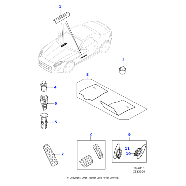 T2R16571PVJ - Jaguar Teppichgarnitur